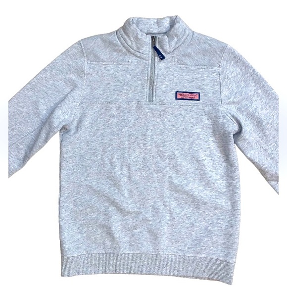 VINEYARD VINES BOYS size 16 gray shep 1/2 zip pullover sweatshirt - MINT!! - Picture 1 of 12